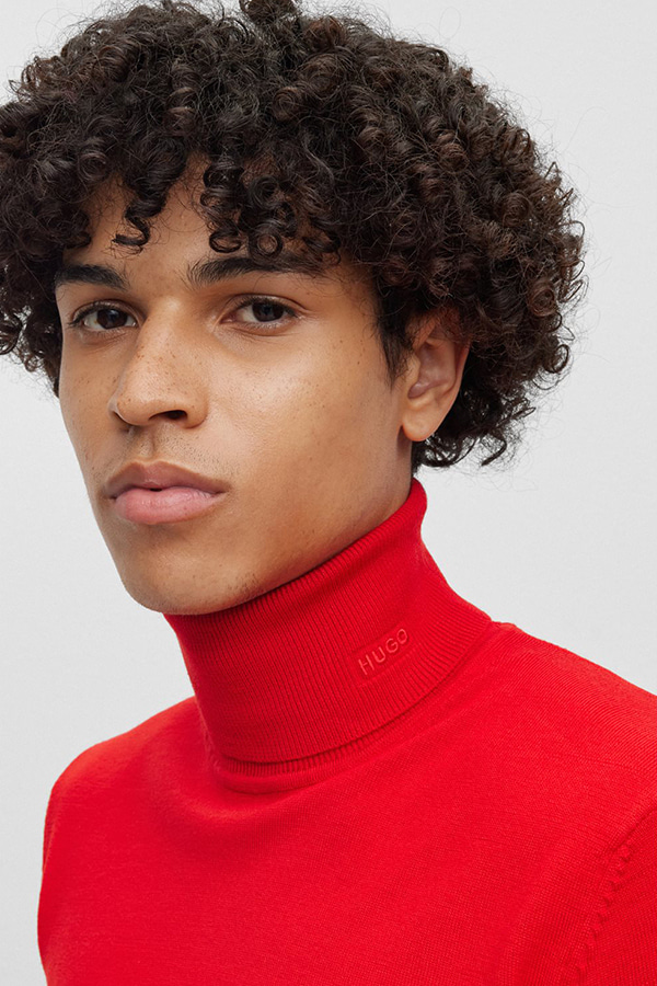 ΠΛΕΚΤΗ ΜΠΛΟΥΖΑ HUGO - 693 ΚΟΚΚΙΝΟ